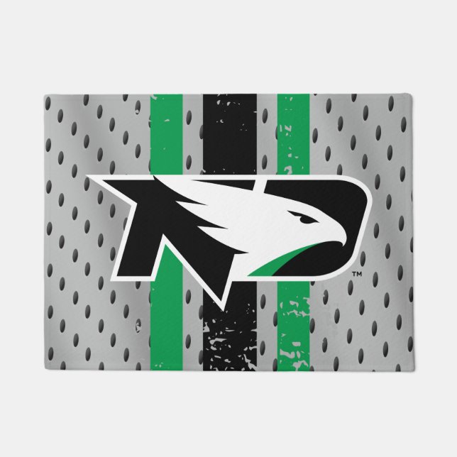 University of North Dakota Logo Jersey Doormat (Front)