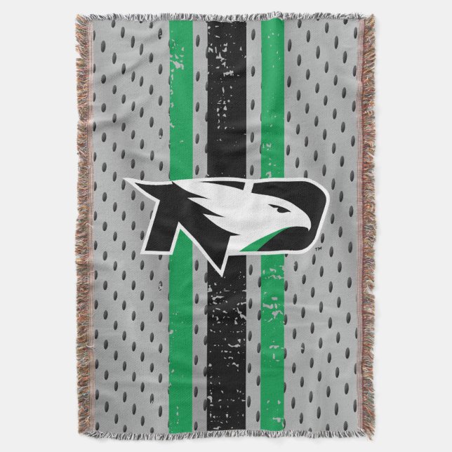 University of North Dakota Logo Jersey Throw Blanket (Front Vertical)