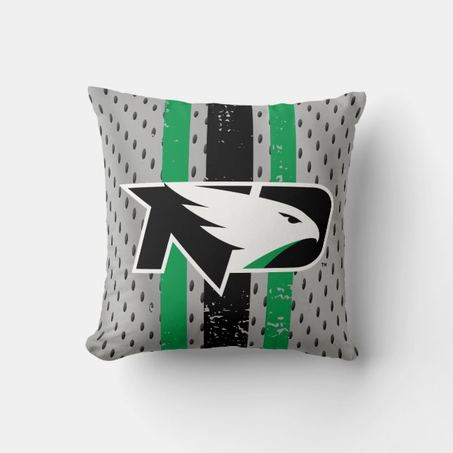 University of North Dakota Logo Jersey Throw Pillow (Front)