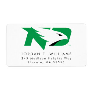 University of North Dakota Logo Label
