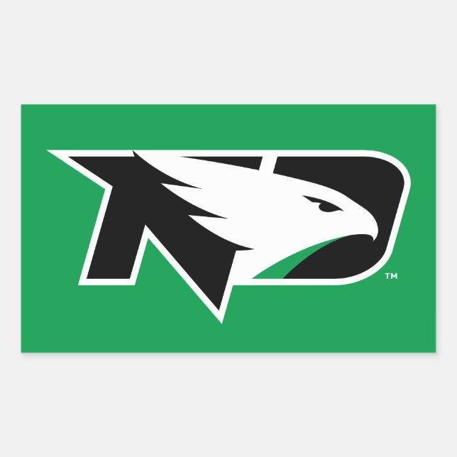 University of North Dakota Logo Rectangular Sticker (Front)