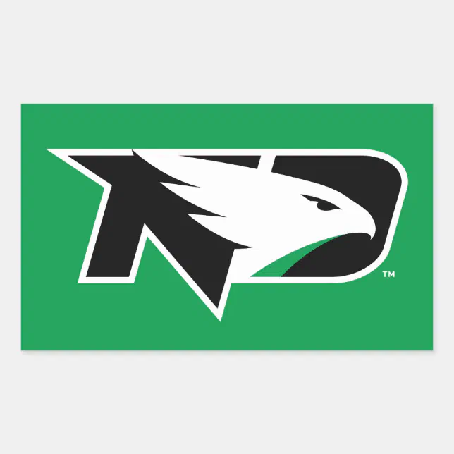 Und Sticker University of North Dakota Logo Rectangular Sticker | Zazzle