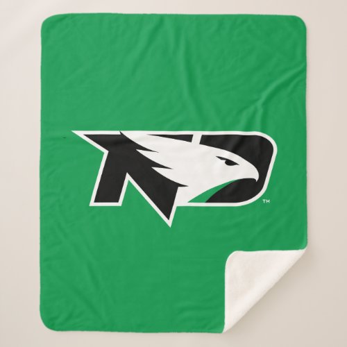 University of North Dakota Logo Sherpa Blanket
