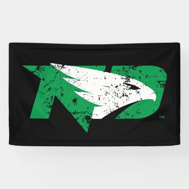 University of North Dakota Logo Vintage Banner (Horizontal)