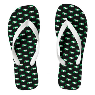 University of North Dakota Logo Vintage Flip Flops