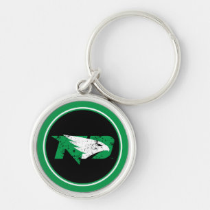 University of North Dakota Logo Vintage Keychain