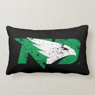 University of North Dakota Logo Vintage Lumbar Pillow