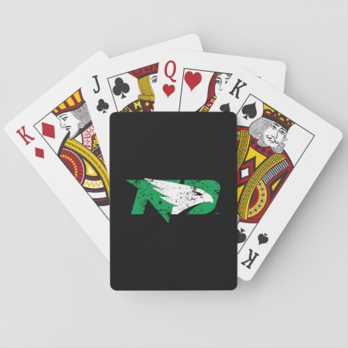 University of North Dakota Logo Vintage Poker Cards