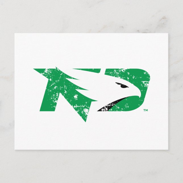 University of North Dakota Logo Vintage Postcard (Front)