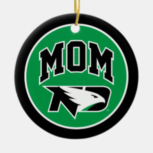 University of North Dakota Mom Ceramic Ornament