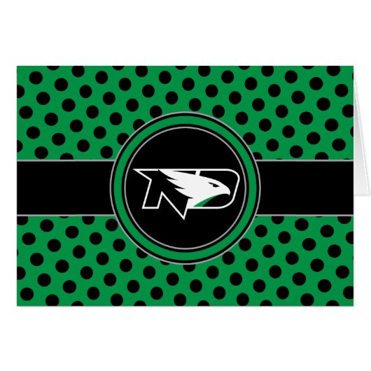 University of North Dakota Polka Dot Pattern (Front Horizontal)