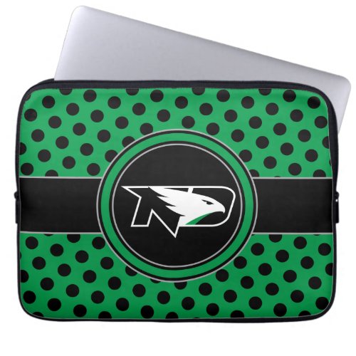 University of North Dakota Polka Dot Pattern Laptop Sleeve