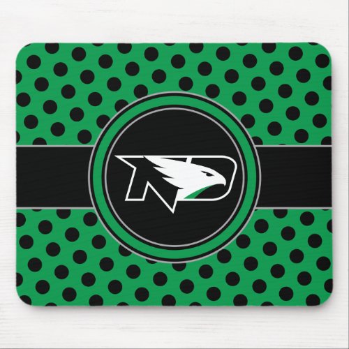 University of North Dakota Polka Dot Pattern Mouse Pad