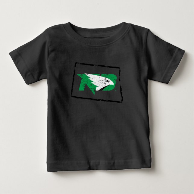 University of North Dakota State Love Baby T-Shirt (Front)