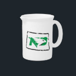 University of North Dakota State Love Beverage Pitcher<br><div class="desc">Check out these new University of North Dakota designs! Show off your UND Hawks pride with these new University of North Dakota products. These make perfect gifts for the Fighting Hawks student, alumni, family, friend or fan in your life. All of these Zazzle products are customizable with your name, class...</div>