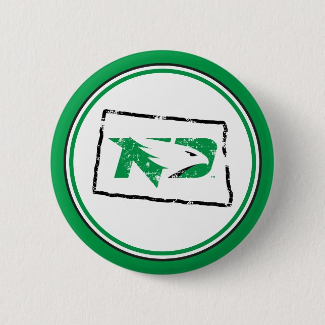 University of North Dakota State Love Button (Front)