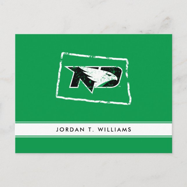 University of North Dakota State Love Postcard (Front)