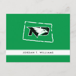 University of North Dakota State Love Postcard