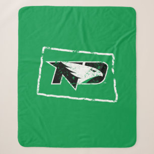 University of North Dakota State Love Sherpa Blanket
