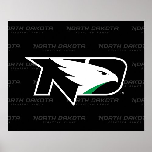 University of North Dakota Watermark Poster