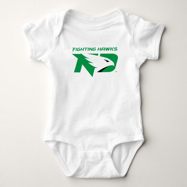 University of North Dakota with Logo Baby Bodysuit (Front)