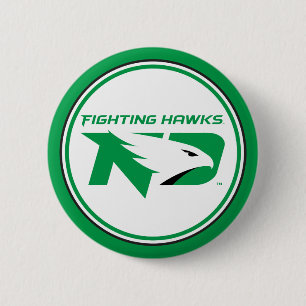 University of North Dakota with Logo Button