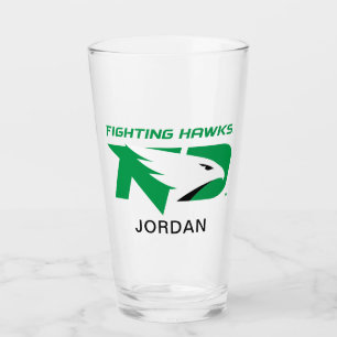 University of North Dakota with Logo Glass