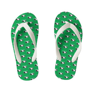 University of North Dakota with Logo Kid's Flip Flops