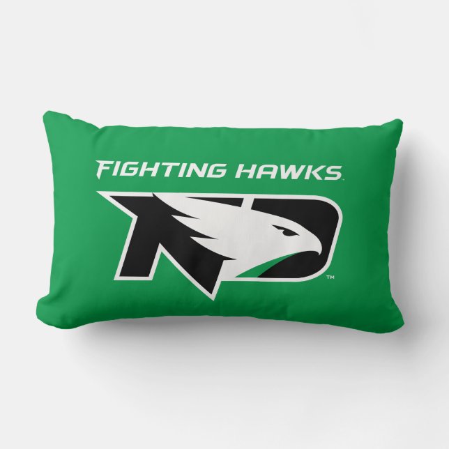 University of North Dakota with Logo Lumbar Pillow (Front)
