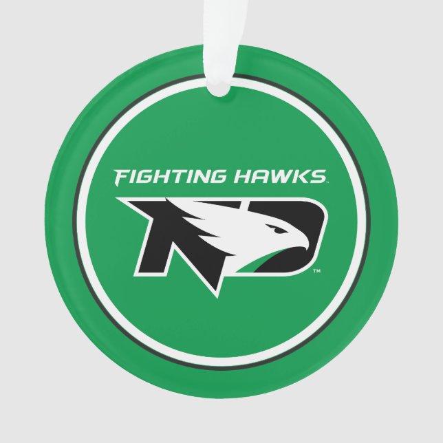 University of North Dakota with Logo Ornament (Front)