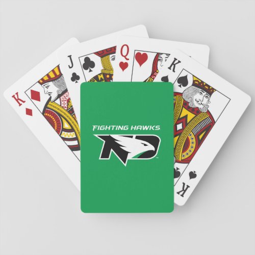 University of North Dakota with Logo Poker Cards