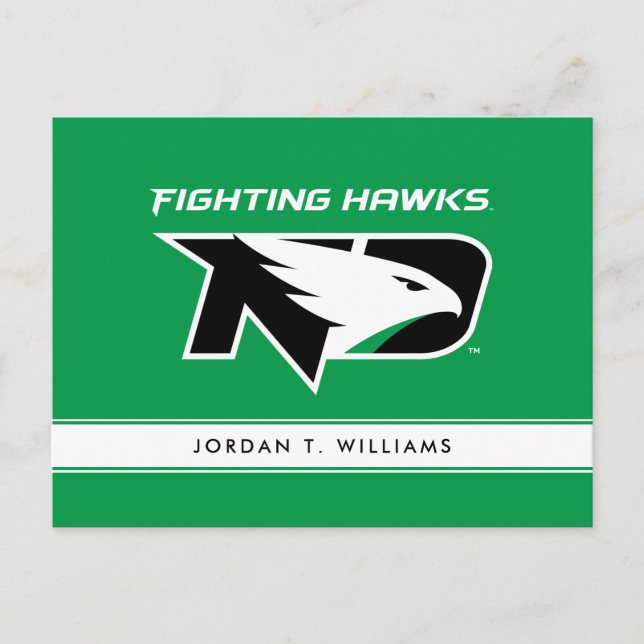 University of North Dakota with Logo Postcard (Front)