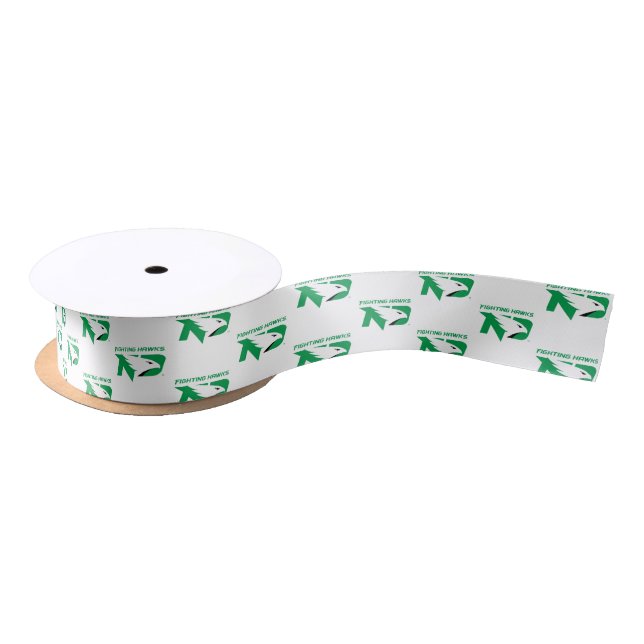 University of North Dakota with Logo Satin Ribbon (Spool)