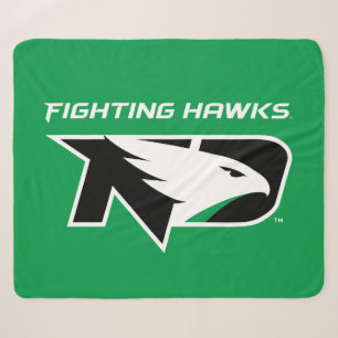 University of North Dakota with Logo Sherpa Blanket