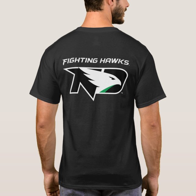 University of North Dakota with Logo T-Shirt (Back)