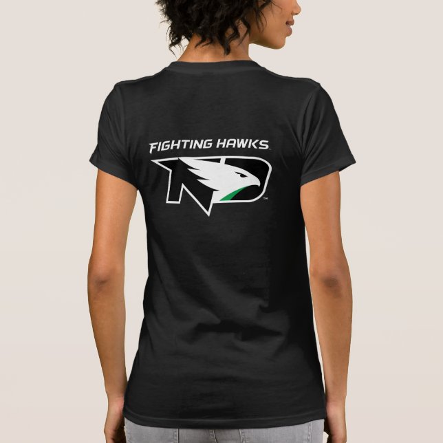 University of North Dakota with Logo T-Shirt (Back)