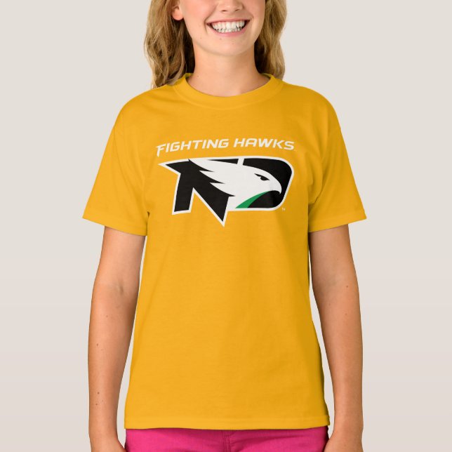 University of North Dakota with Logo T-Shirt (Front)