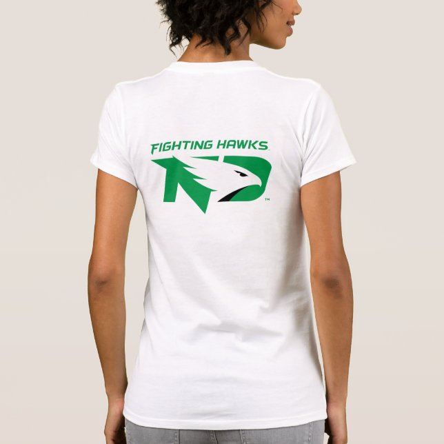 University of North Dakota with Logo T-Shirt (Back)