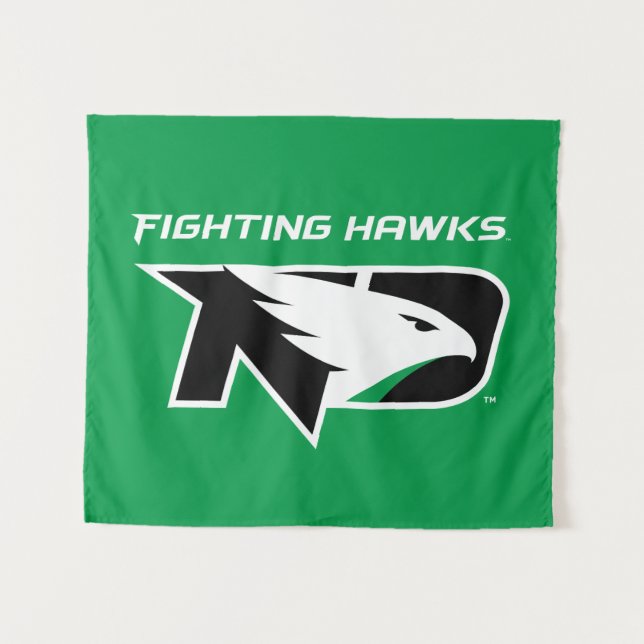University of North Dakota with Logo Tapestry (Front (Horizontal))