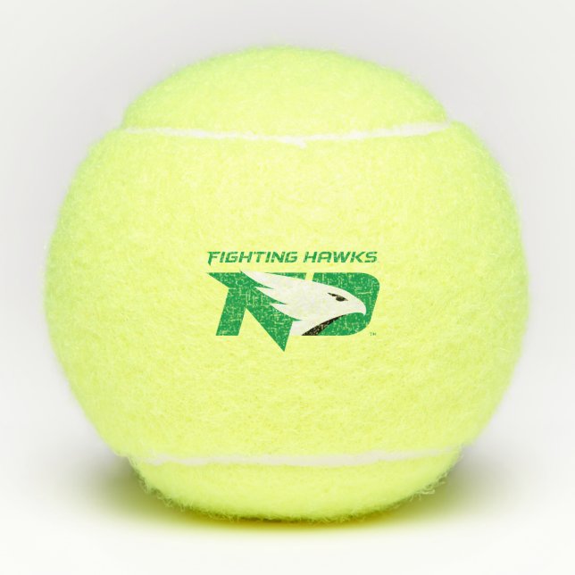 University of North Dakota with Logo Tennis Balls (Front)