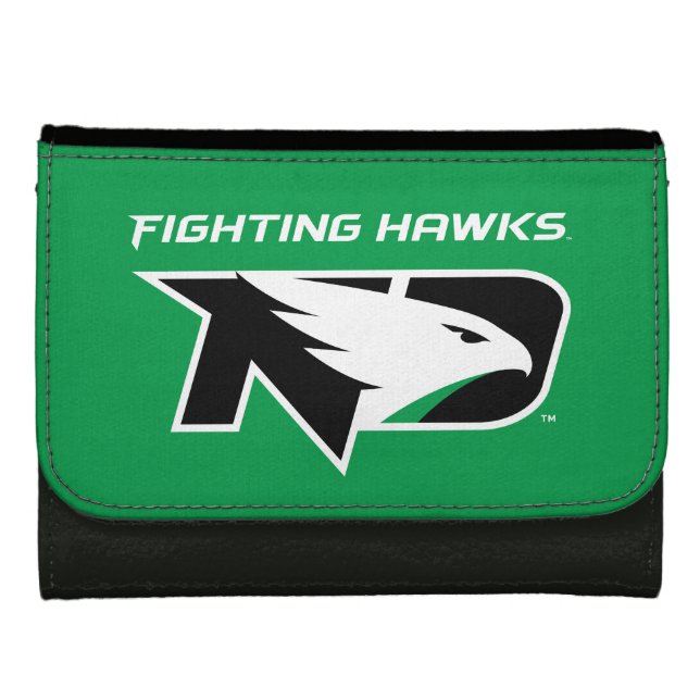 University of North Dakota with Logo Wallet (Front)