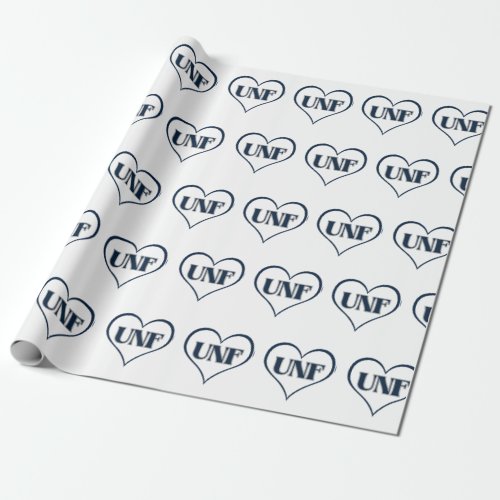 University of North Florida Heart Wrapping Paper 