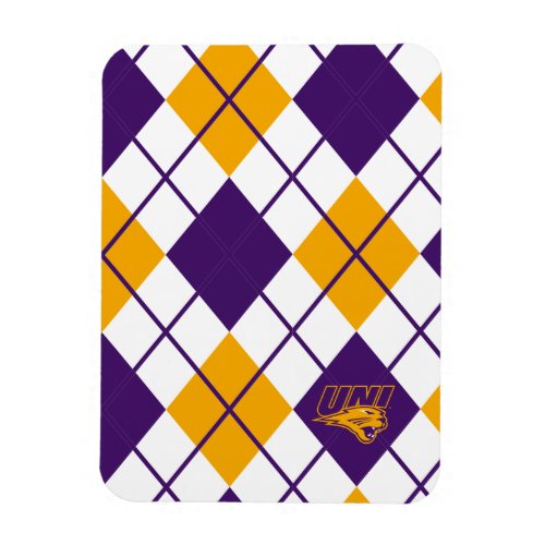 University of Northern Iowa argyle Magnet