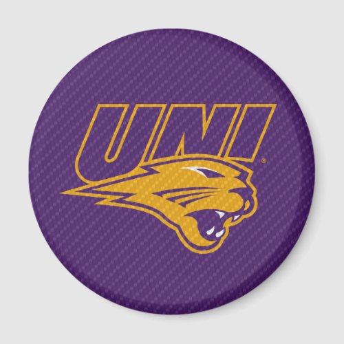 University of Northern Iowa Carbon Fiber Pattern Magnet