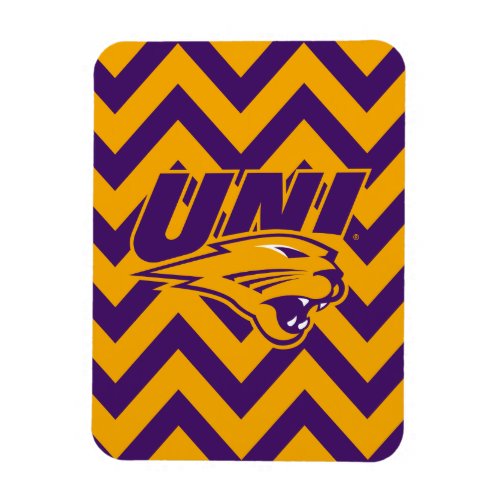 University of Northern Iowa Chevron Pattern Magnet