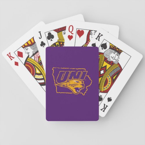 University of Northern Iowa Love State Love 2 Playing Cards