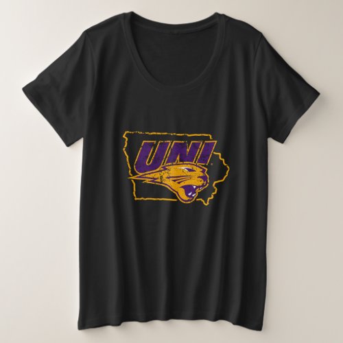 University of Northern Iowa Love State Love 2 Plus Size T_Shirt