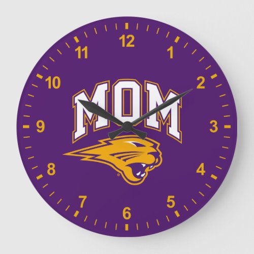 University of Northern Iowa Mom Large Clock