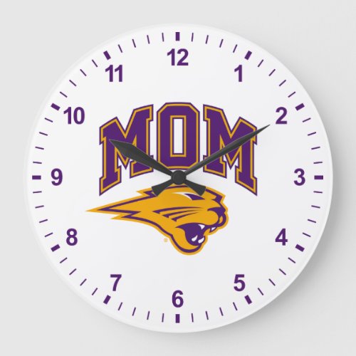 University of Northern Iowa Mom Large Clock