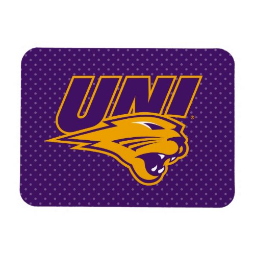 University of Northern Iowa Polka Dot Pattern Magnet